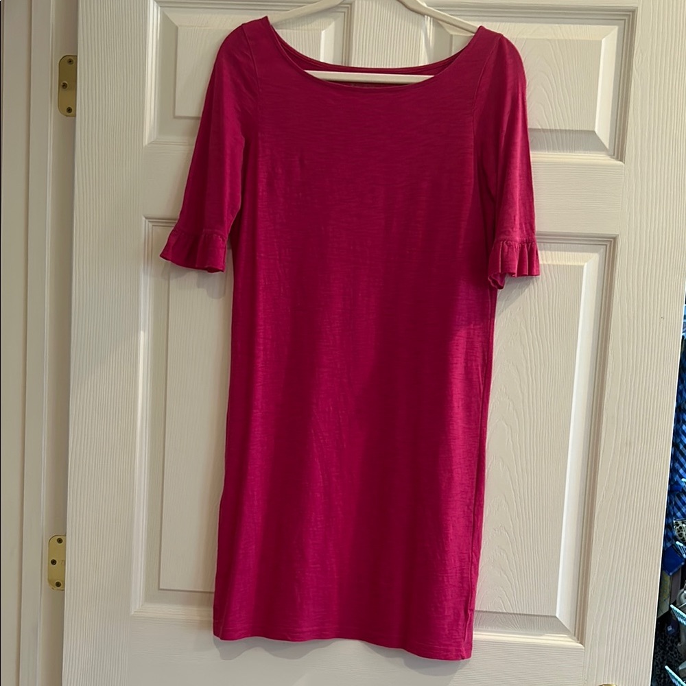 Lilly Pulitzer Pink Ruffle Sleeve Dress